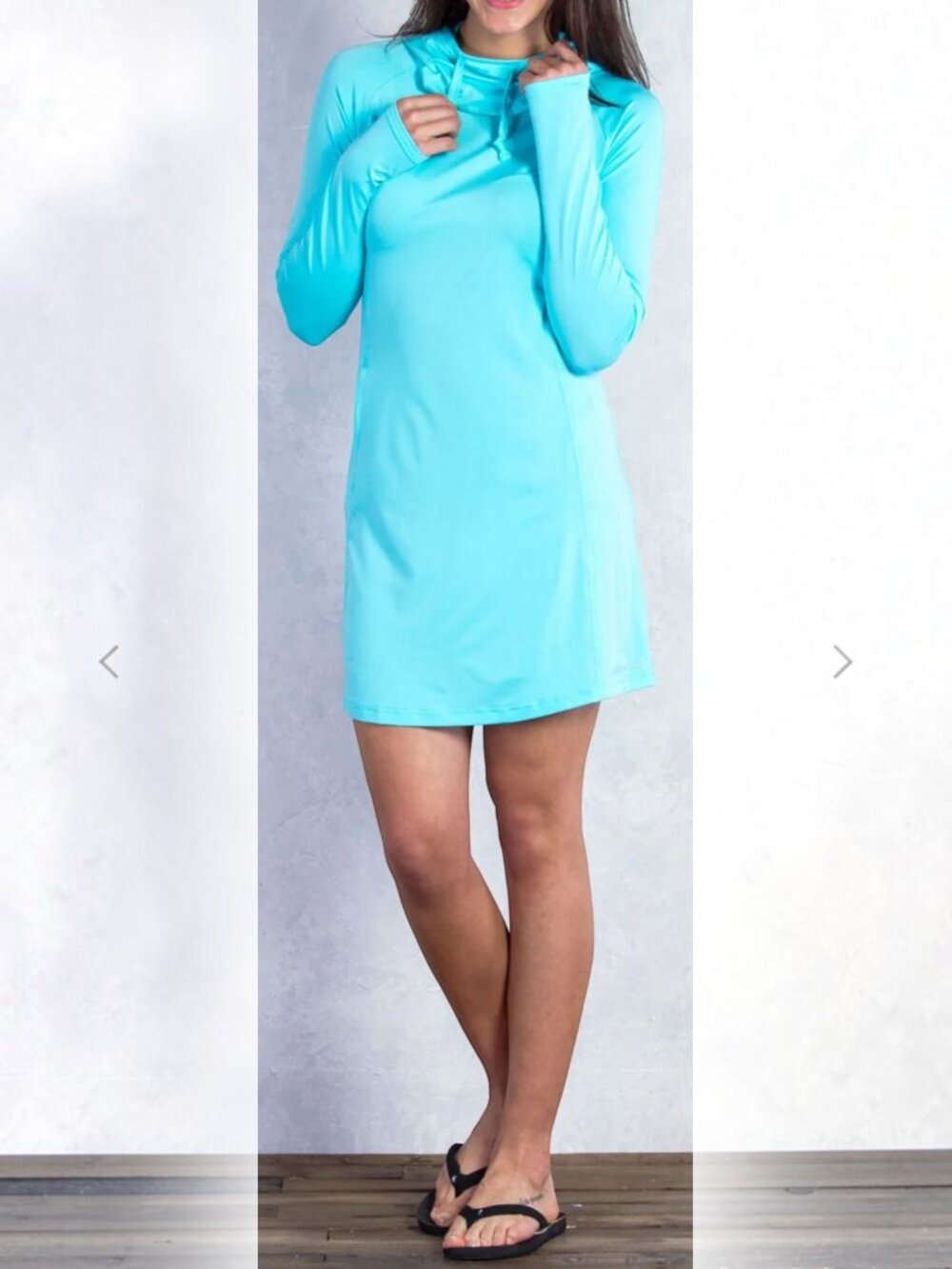 EXOFFICIO | Women's | Sol Cool Hooded Dress | Azul | Size Large (12/14)